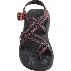Chaco | Chaco Women's Z/Volv X2 sandals in Bristle Cherry (black/orange-red)